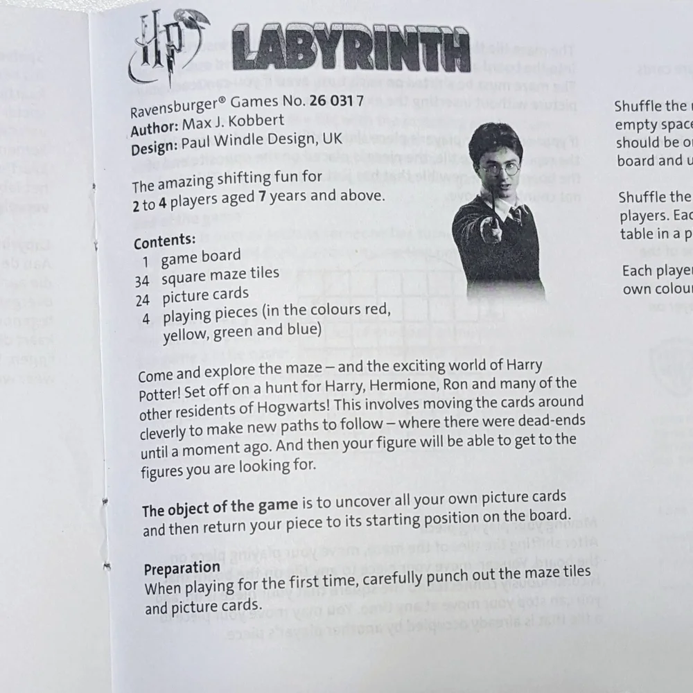 Harry Potter Labyrinth Game